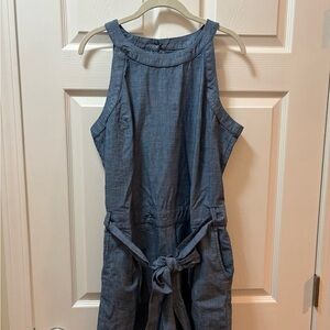 Women's Blue Denim Romper